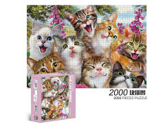 方形拼图-猫猫家族(2000pcs)