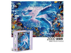 方形拼图-海豚(2000pcs)