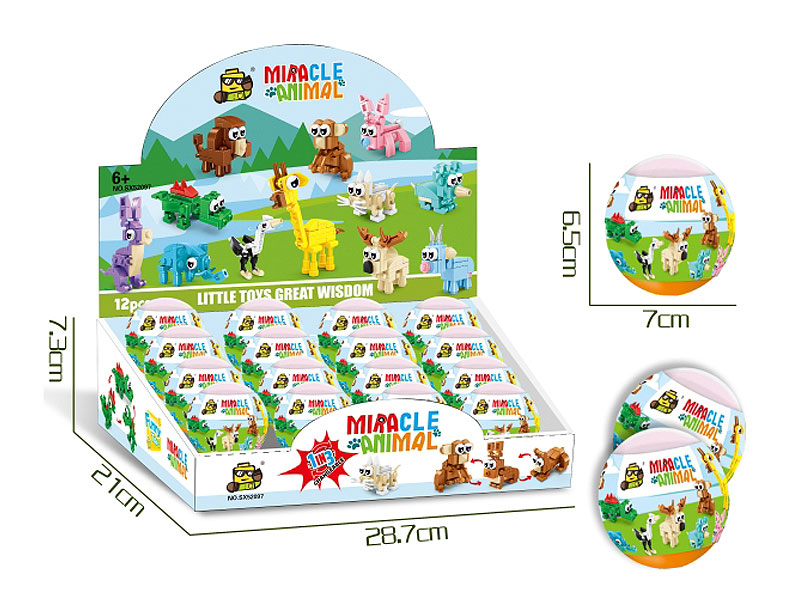 Animal Blocks(12in1) toys