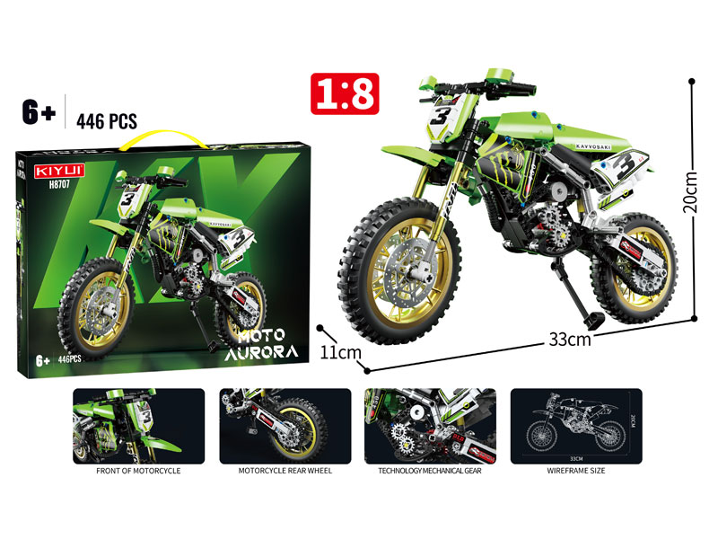 1:8 Building Block Motorcycle(446+PCS) toys