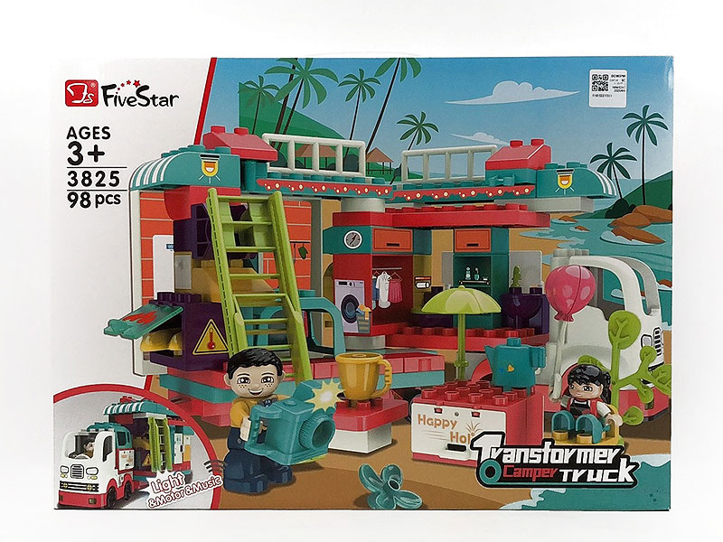 Building Block Camping Car W/M toys