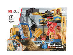 Building Block Construction Car W/M toys