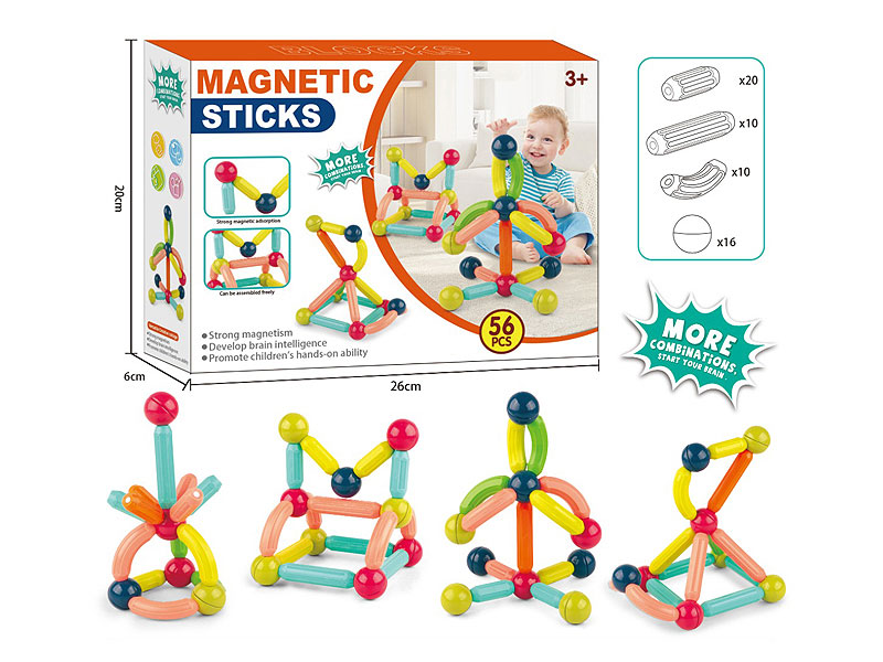 Magnetic Stick(56pcs) toys