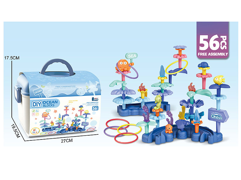 Ocean Animal Forest Building Blocks(56PCS) toys