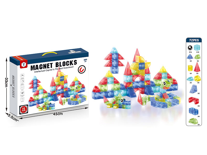 Magnetism Block(72PCS) toys