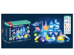 Magnetism Block W/L(44PCS) toys