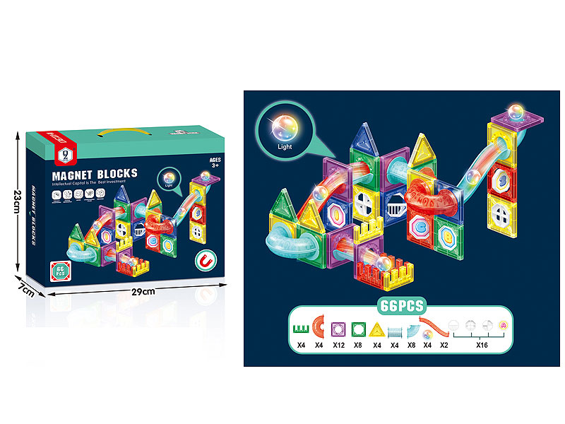 Magnetic Blocks W/L(66PCS) toys