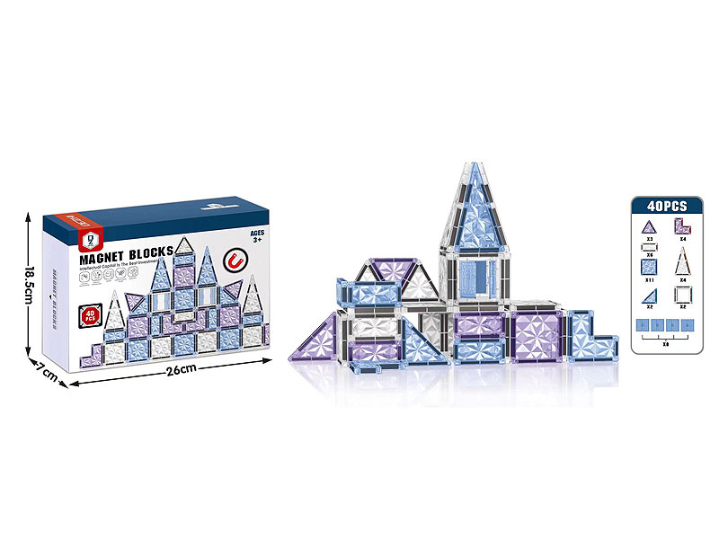 Magnetic Blocks(40PCS) toys