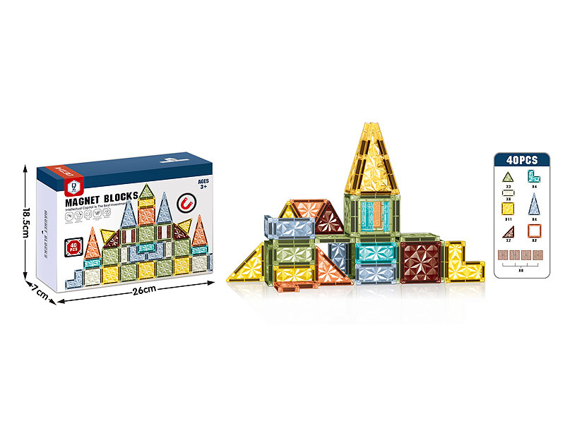 Magnetic Blocks(40PCS) toys