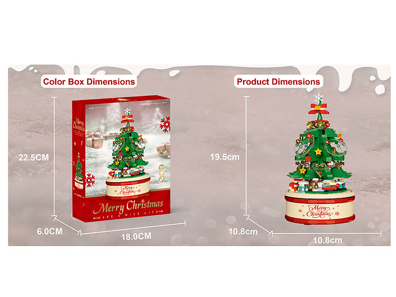 Building Block Music Box W/L(683PCS) toys