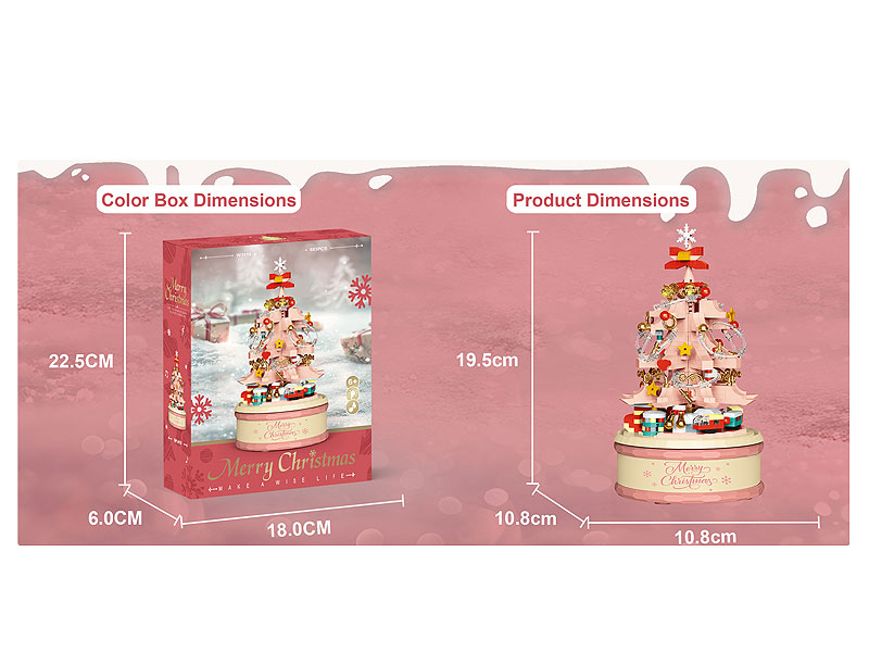Building Block Music Box W/L(683PCS) toys