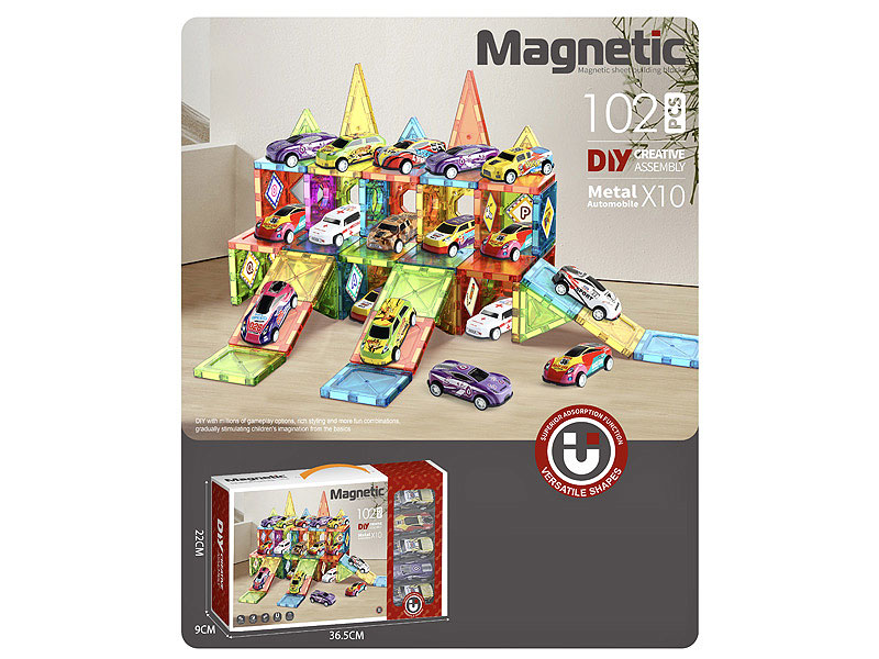 Magnetic Blocks & Pull Back Car toys