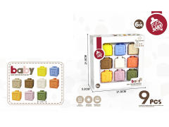 4.5CM Soft Rubber Building Block(9PCS) toys