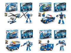 Building Block Rebound Police Car(4S) toys
