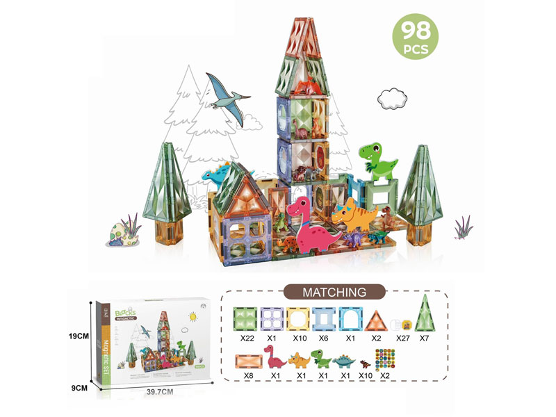 Magnetic Blocks(98PCS) toys