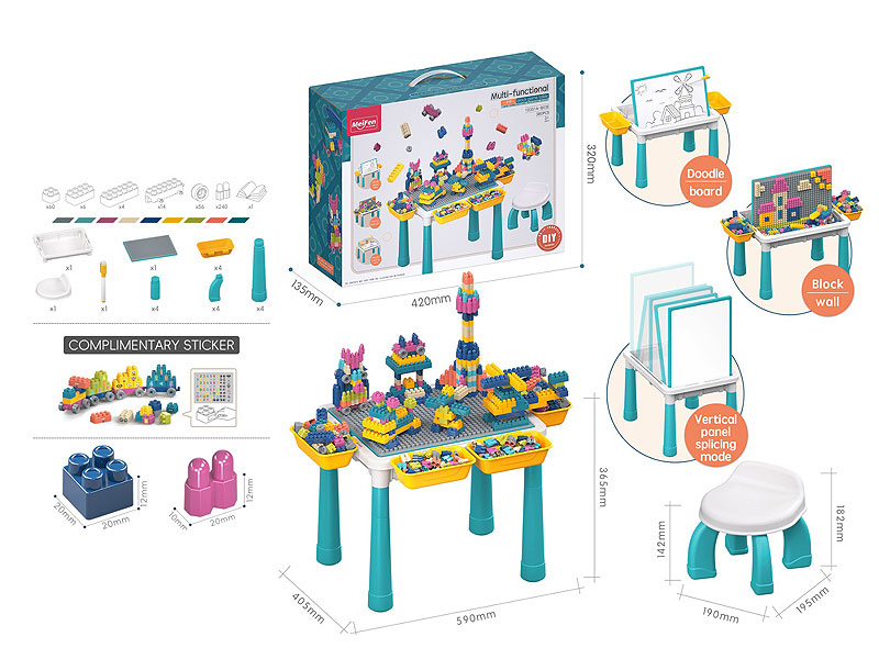 Building Block Table(380PCS) toys