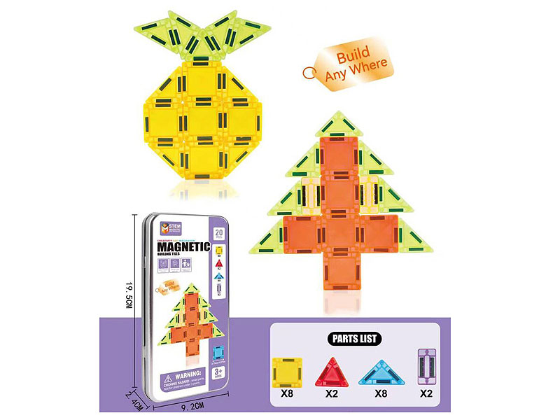Magnetic Blocks(20pcs) toys