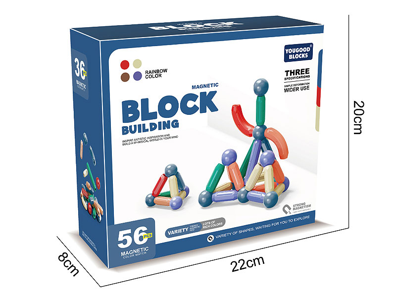 Magnetic Block(56pcs) toys