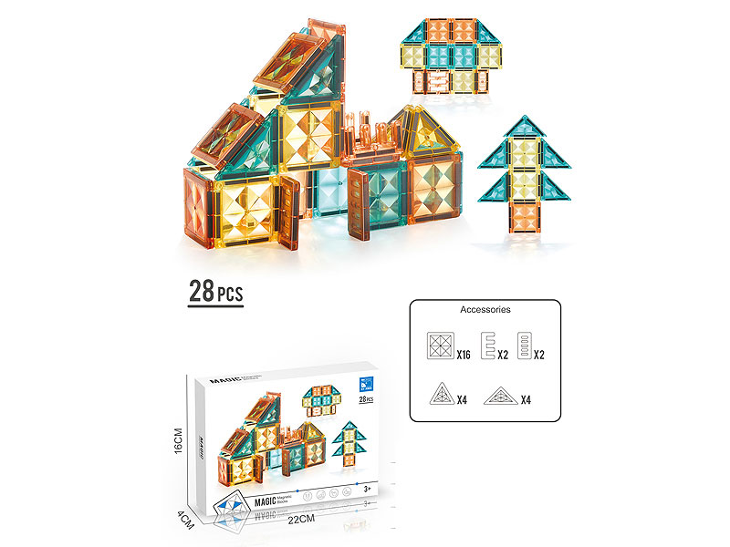 Magnetism Blocks(28PCS) toys