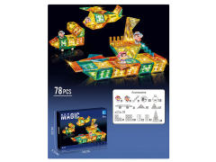 Magnetism Blocks W/L(78PCS) toys
