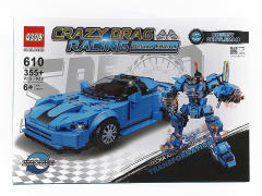 机甲变形赛车积木