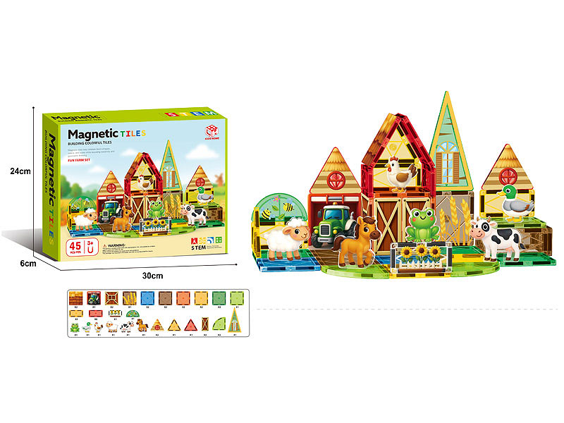 7.5CM Magnetism Block(45PCS) toys