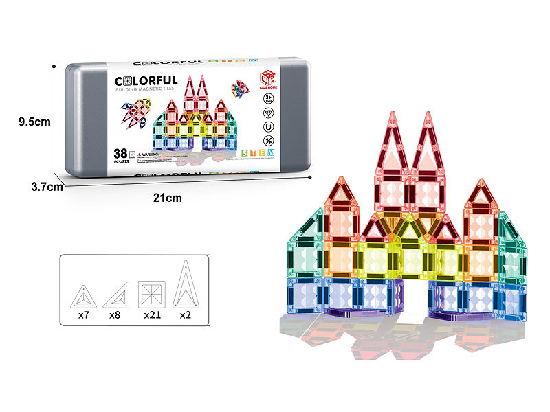 3.75CM Magnetism Block(38PCS) toys