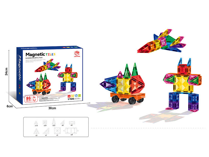 7.5CM Magnetism Block(86PCS) toys