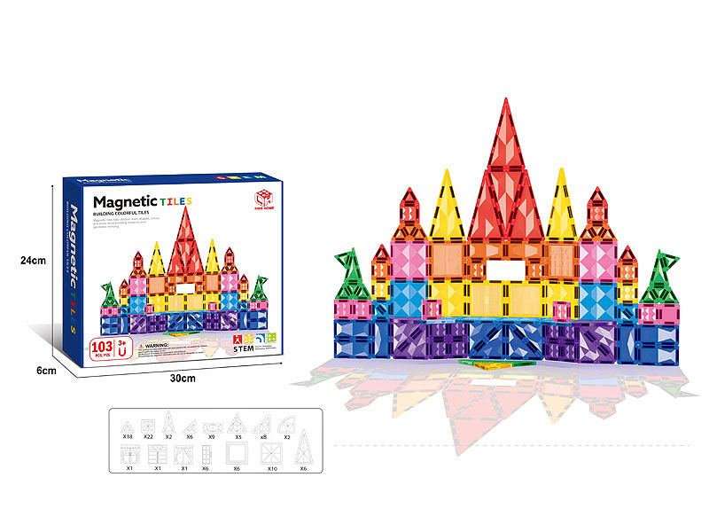 7.5CM Magnetism Block(103PCS) toys