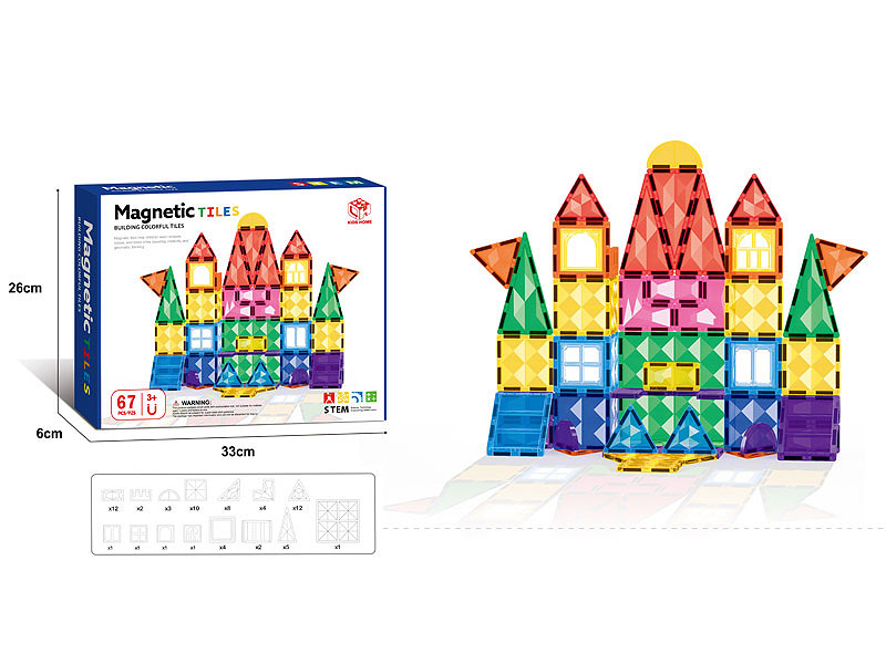7.5CM Magnetism Block(67PCS) toys