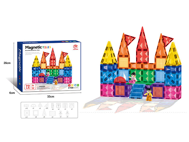 7.5CM Magnetism Block(72PCS) toys