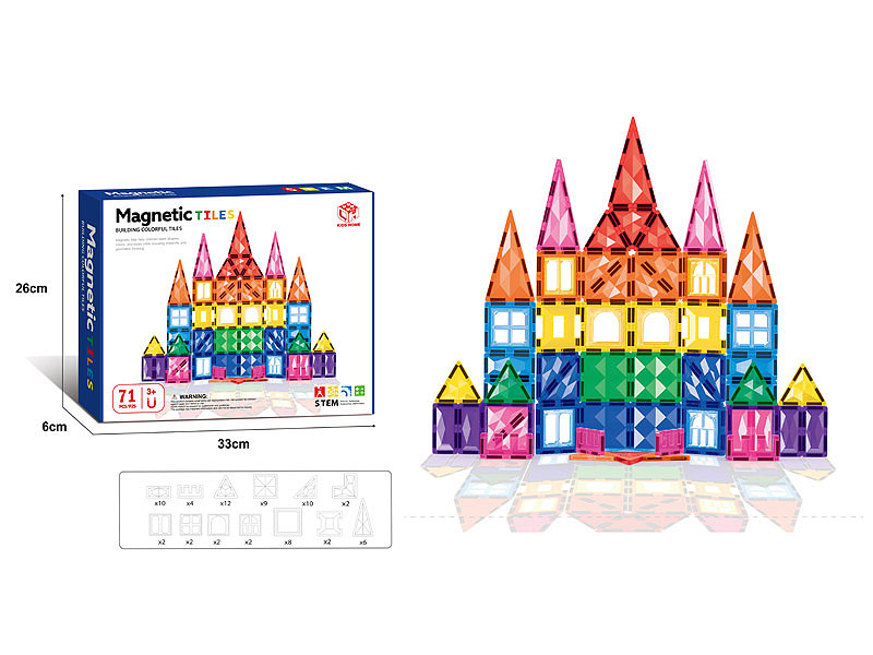 7.5CM Magnetism Block(71PCS) toys