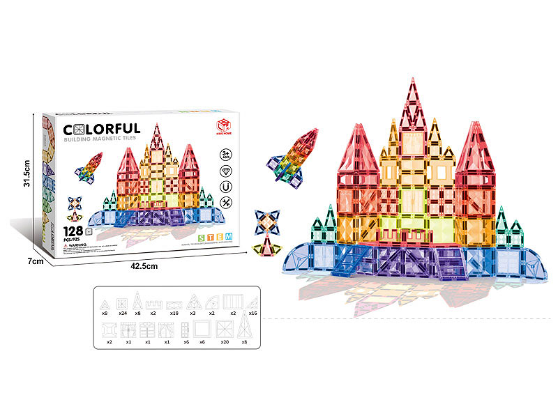 7.5CM Magnetism Block(128PCS) toys