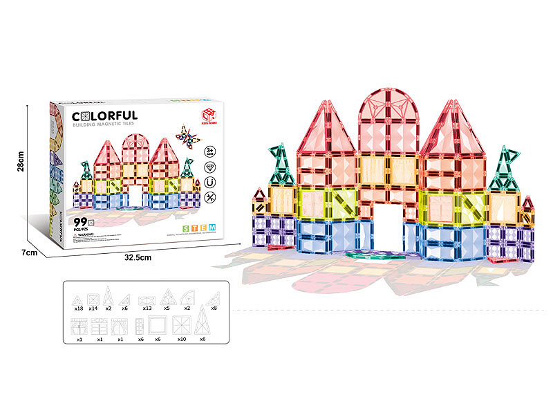 7.5CM Magnetism Block(99PCS) toys