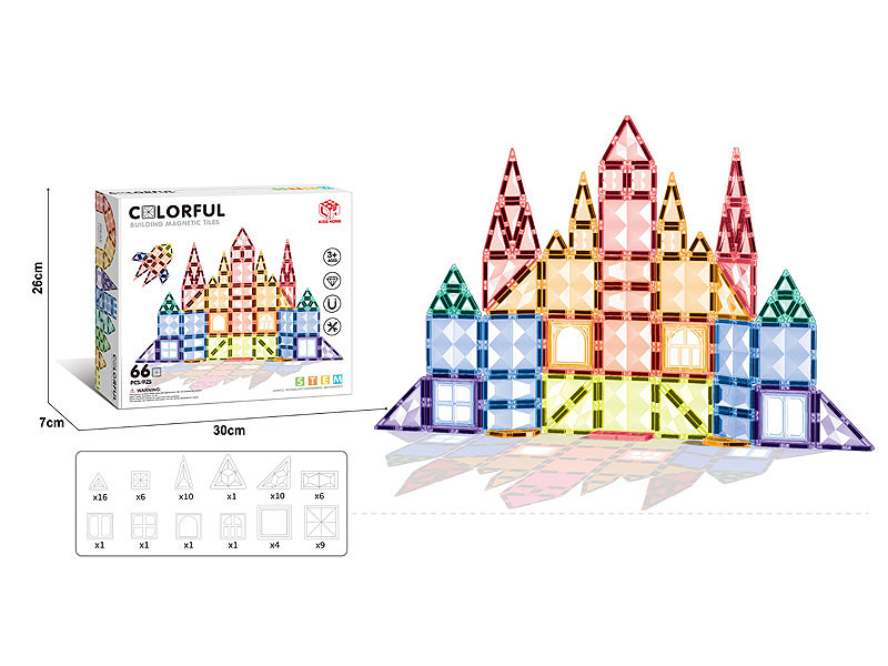7.5CM Magnetism Block(66PCS) toys