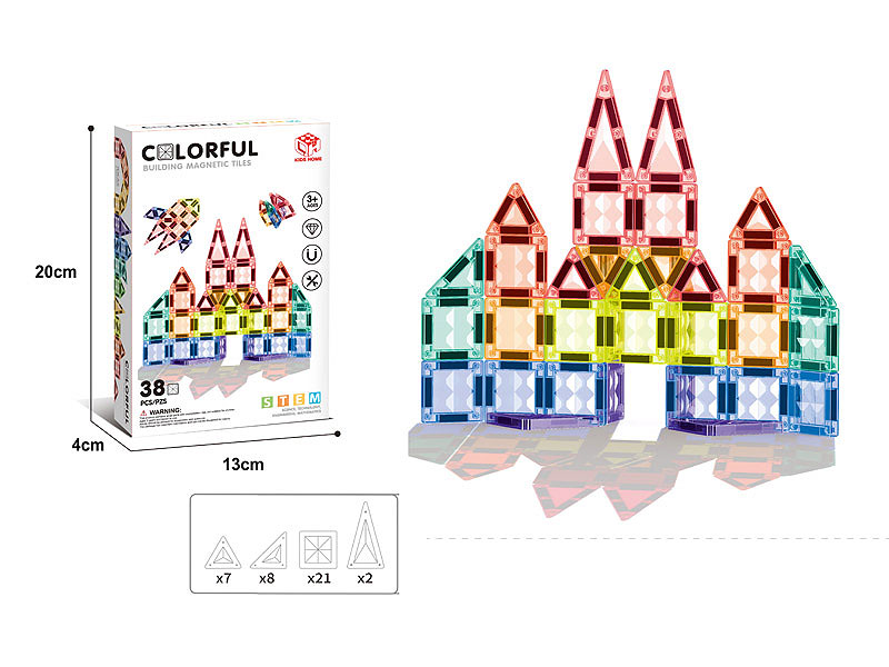 3.75CM Magnetism Block(38PCS) toys