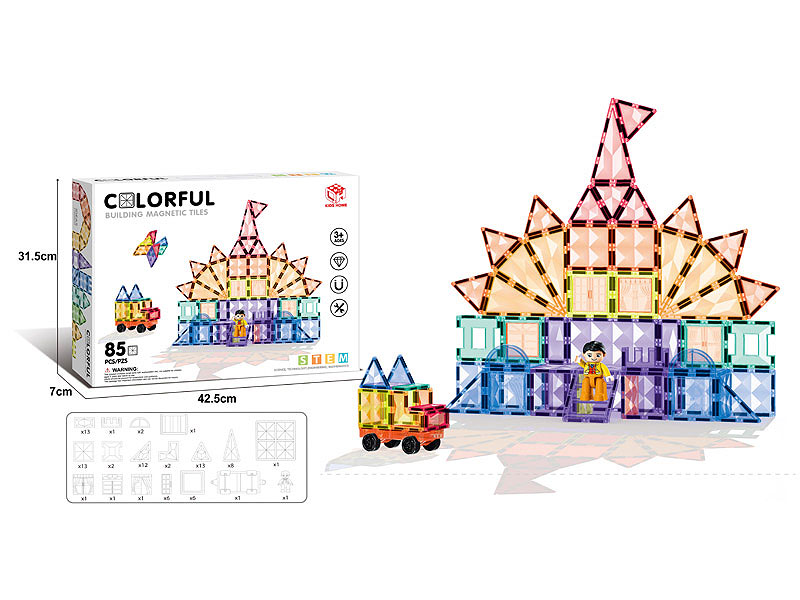 7.5CM Magnetism Block(85PCS) toys