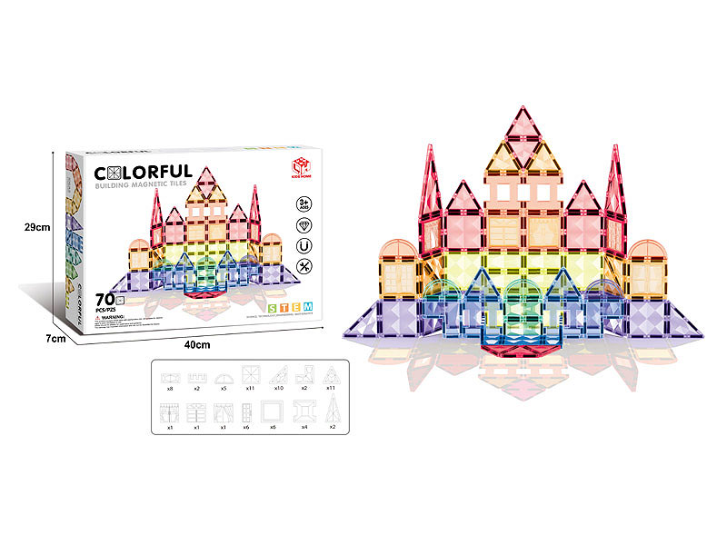 7.5CM Magnetism Block(70PCS) toys