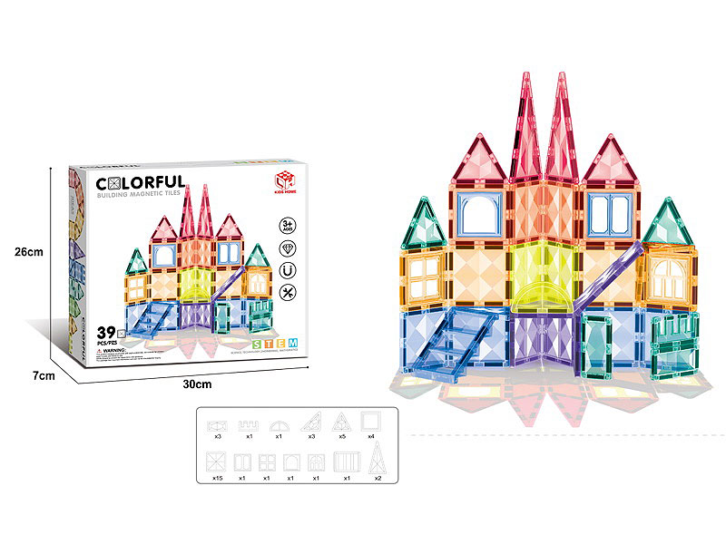 7.5CM Magnetism Block(39PCS) toys