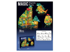 Magnetism Blocks W/L(78PCS) toys