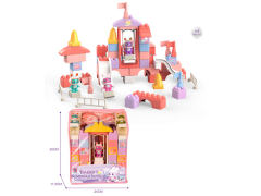 太空萌兔积木（64pcs)