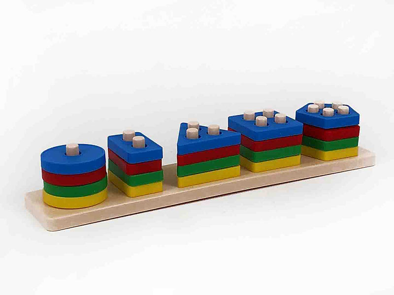 Geometric Shape Stacking and Matching Blocks toys