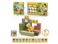 森林动物配对磁力磁力方块积木(42pcs)