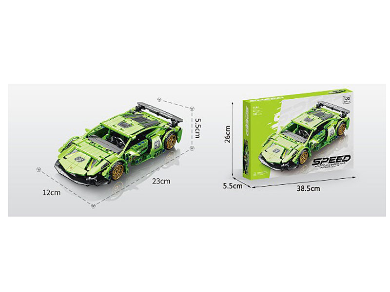 1:20 Building Block Return Car(385PCS) toys