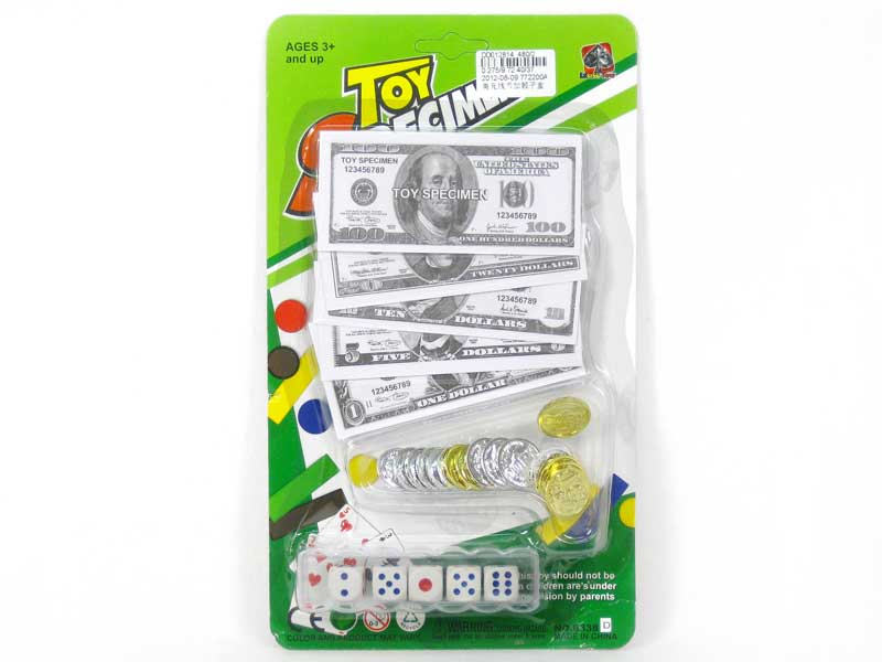 Soft Money & Dice Box toys