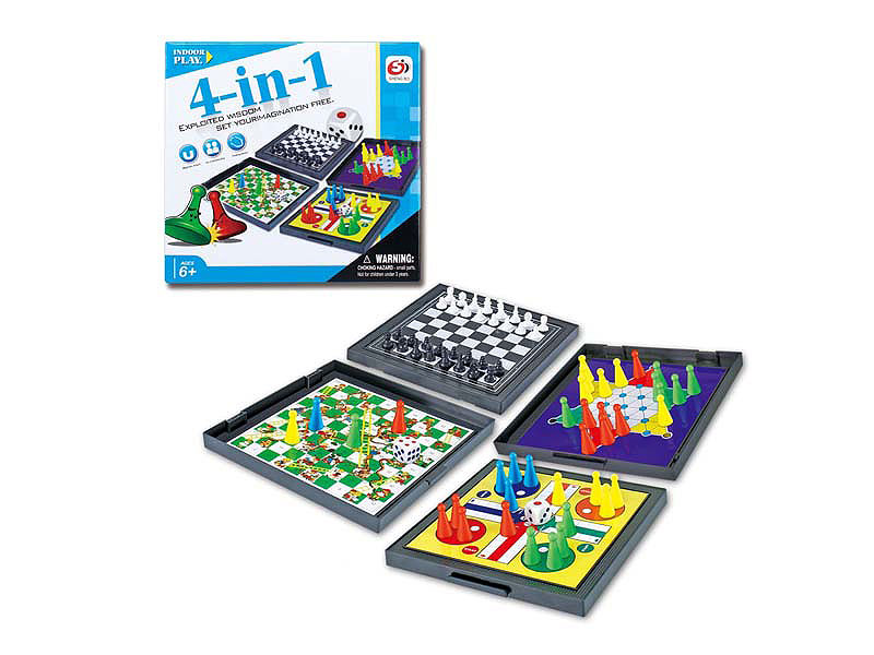 4in1 Magnetic Chess toys