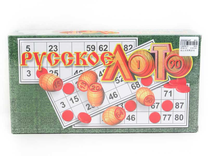 Russian Version Of Bingo Game toys