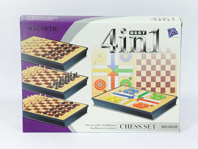 4in1 Magnetic Chess toys