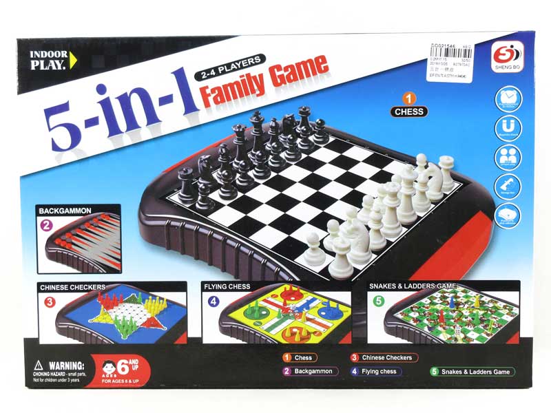 5in1 Chessboard Set toys