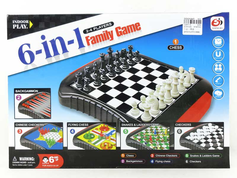 6in1 Chessboard Set toys